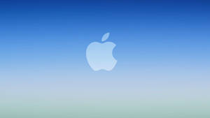 พื้นหลังเกรเดียนท์สีฟ้าเท่ห์พร้อมโลโก้ Apple