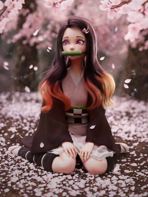 ภาพ 3D Nezuko นักล่าปีศาจ