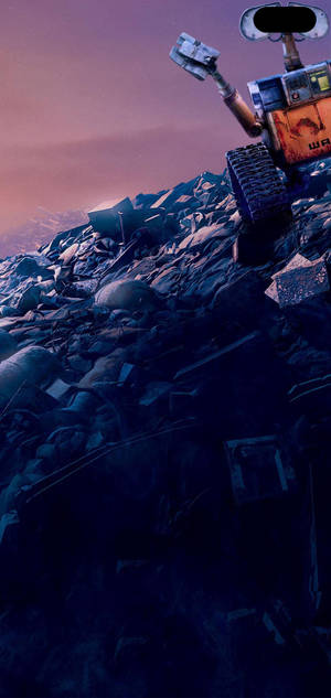 วอลเปเปอร์เคลื่อนไหว Galaxy S10 Plus Wall-E ที่กองขยะ — iPhone 14 วอลเปเปอร์