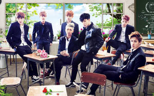 วอลเปเปอร์ภาพกลุ่ม BTS ในห้องเรียน — Bts กลุ่มรูปภาพ GIF วอลเปเปอร์