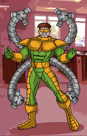 วอลเปเปอร์โทรศัพท์การ์ตูนอาร์ต Doctor Octopus — Lenovo Idea Tab Pro วอลเปเปอร์