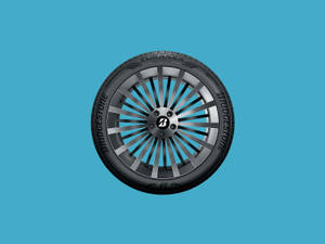 ภาพคุณภาพสูงของยาง Bridgestone Turanza QuietTrack — พาสเทลบลู วอลเปเปอร์
