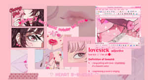 ภาพอนิเมะสไตล์สีชมพู — อนิเมะสีชมพูสไตล์ aesthetic วอลเปเปอร์