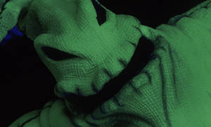 ภาพระยะใกล้ของ Oogie จาก The Nightmare Before Christmas