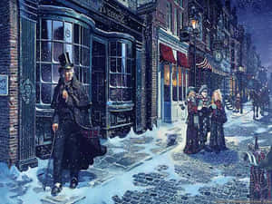 พื้นหลังเรื่อง A Christmas Carol — คริสต์มาสสไตล์สวย วอลเปเปอร์