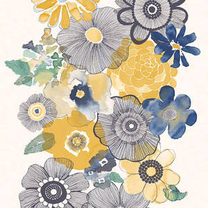 ภาพวาดดอกไม้สวยงามสไตล์โบฮีเมียน