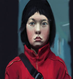 วอลเปเปอร์ภาพวาดดิจิทัลของ Mija จาก Okja — Oppo Find N6 วอลเปเปอร์