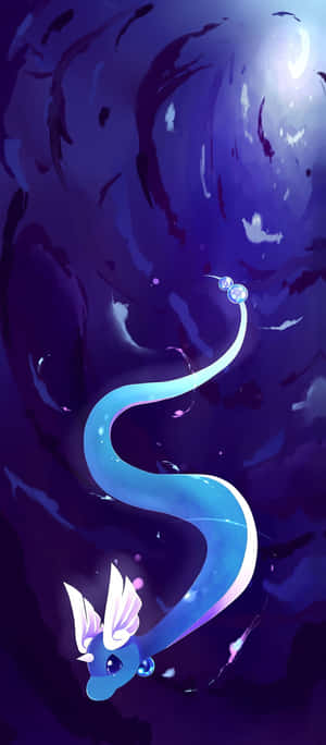 ภาพวาดนามธรรมของ Dragonair ในน้ำ — Redmi 17C 4G วอลเปเปอร์
