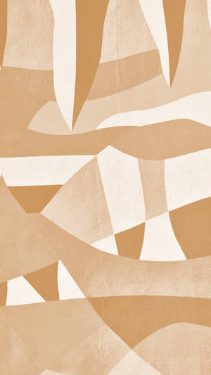 ภาพวาดนามธรรมสวยงามสีครีม