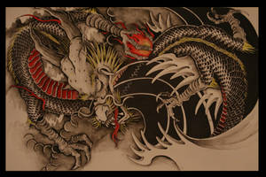 ภาพวาดมังกรญี่ปุ่นสำหรับพีซี