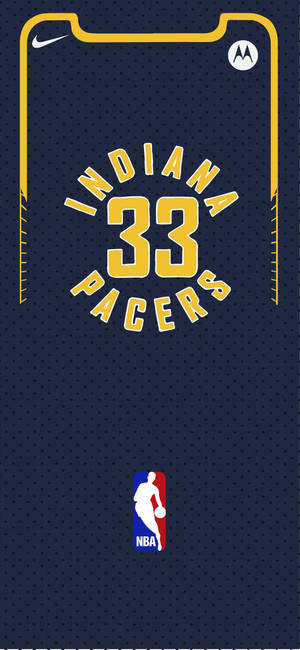 วอลเปเปอร์ภาพวาดเสื้อแข่ง Indiana Pacers — iPhone 12 mini วอลเปเปอร์
