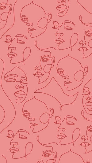 วินเทจสีชมพูสไตล์อาร์ต — สีชมพูสวยงาม GIF วอลเปเปอร์