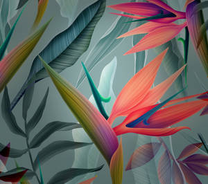 วอลเปเปอร์ภาพวาดใบไม้ Huawei