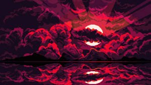 วอลเปเปอร์ภาพศิลปะสวยงามเมฆสีม่วง — สุนทรียภาพศิลปะ GIF วอลเปเปอร์