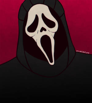 ภาพสะกดใจของ Ghostface บนพื้นหลังสีชมพู — Honor Magic V Flip 2 วอลเปเปอร์