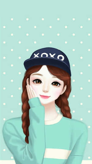 ภาพสาวสวย — สาวอนิเมะน่ารัก วอลเปเปอร์