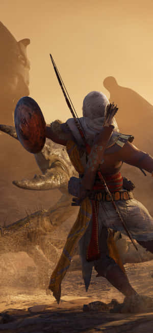 พื้นหลัง Assassin's Creed Origins สำหรับ iPhone X — Fairphone วอลเปเปอร์