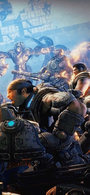 พื้นหลัง iPhone X Gears Of War 5 — Oppo Find X10 E วอลเปเปอร์