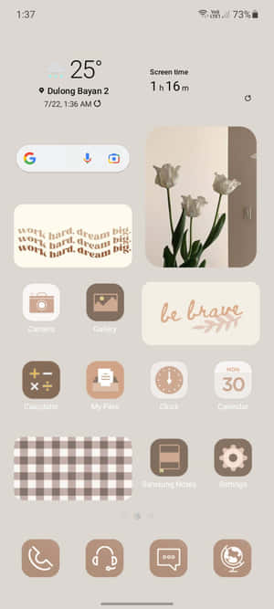 ภาพ Widgets สวยงาม — Redmi A7 วอลเปเปอร์
