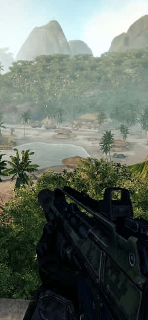 พื้นหลัง iPhone Xs Max Crysis Warhead — กาแล็กซี F56 วอลเปเปอร์