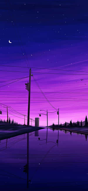 ภาพสีม่วงสวยงาม — กาแล็กซี A วอลเปเปอร์