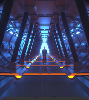 วอลเปเปอร์ภายในยานอวกาศของมนุษย์ต่างดาวที่มีคนอยู่ข้างใน — เทคนโน แฟนทอม วี โฟลด์2 วอลเปเปอร์
