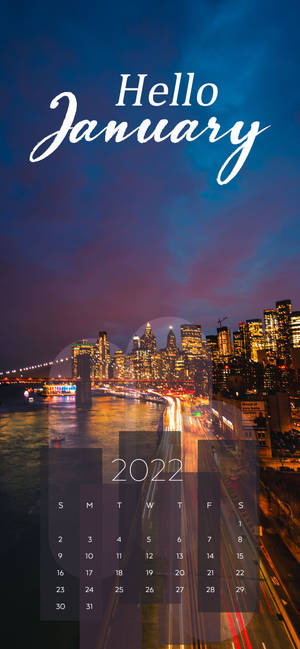 วอลเปเปอร์แสงไฟเมือง มกราคม 2022 — iPhone 15 Pro วอลเปเปอร์
