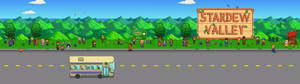 วอลเปเปอร์ป้าย Stardew Valley มีคน — 3840x1080 วอลเปเปอร์