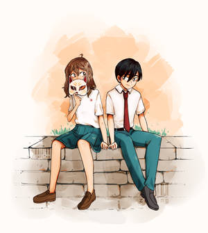 วอลเปเปอร์ A Whisker Away มิโยกับฮิโนเดะ — Oppo Find N5 วอลเปเปอร์