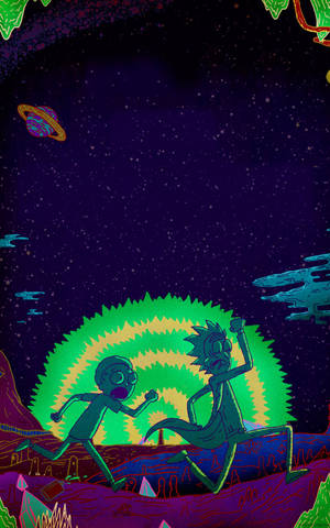 มือถือ Rick And Morty — Galaxy Tab S9 วอลเปเปอร์