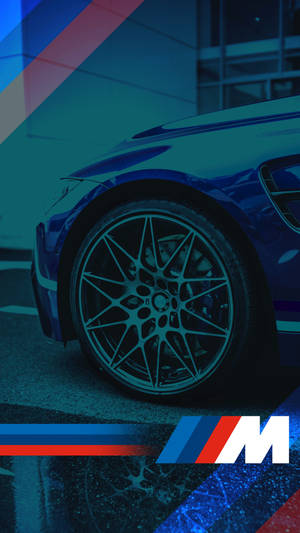 ยางรถสีน้ำเงินพร้อมโลโก้ BMW M — รถ GIF วอลเปเปอร์