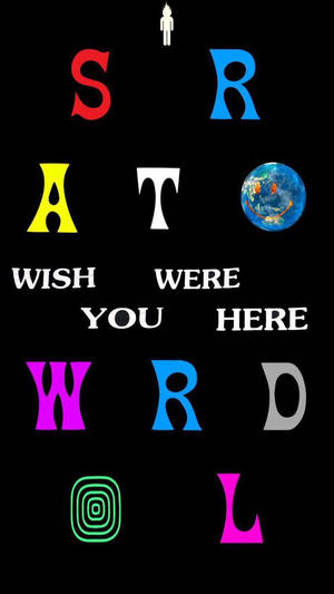 วอลเปเปรข้อความ Astroworld สุดเจ๋งพร้อมการออกแบบสีสันสดใส — ประหยัดแบตเตอรี่ วอลเปเปอร์