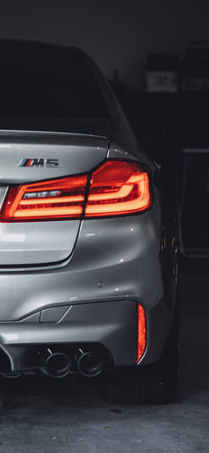 รถ BMW M5 สีเทา iPhone — iPhone 12 วอลเปเปอร์