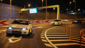 รถ JDM แข่งในเมืองยามค่ำคืน