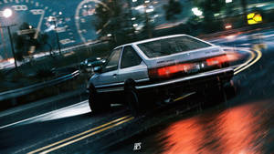 รถ JDM โชว์ทักษะการขับซิกแซกบนถนนเมืองยามค่ำคืน