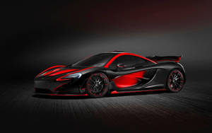รถ McLaren P1 สีแดง ดำ เทา สุดเท่ — รถ GIF วอลเปเปอร์