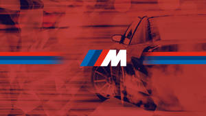 รถสีแดง ควันหนา โลโก้ BMW M — BMW วอลเปเปอร์