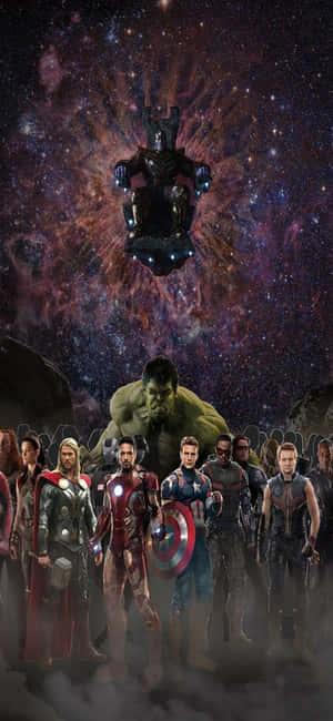 iPhone Xs Marvel's Avengers พื้นหลัง — Honor Play10A วอลเปเปอร์