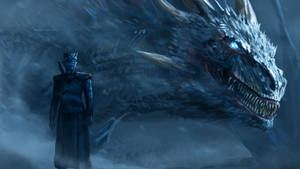 วอลเปเปอร์ Game of Thrones ราชาแห่งราตรีและมังกร — 1600x900 วอลเปเปอร์