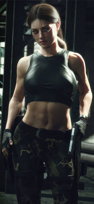 Lara Croft iPhone — iPhone 15 Plus วอลเปเปอร์