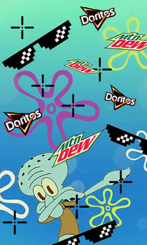 รูป Spongebob ประหลาด — กาแล็กซี่ Tab A11 วอลเปเปอร์