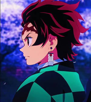 รูปโปรไฟล์ Tanjiro จ้อง Demon Slayer — Honor Magic V วอลเปเปอร์