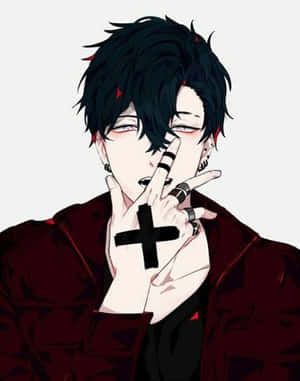 รูปโปรไฟล์หนุ่มหล่อ — อนิเมะสีดำ วอลเปเปอร์