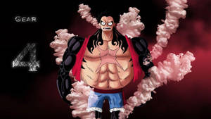 วอลเปเปอร์ Luffy Gear 4 ไอน้ำสีชมพู — ลูฟี่ เกียร์ 4 วอลเปเปอร์