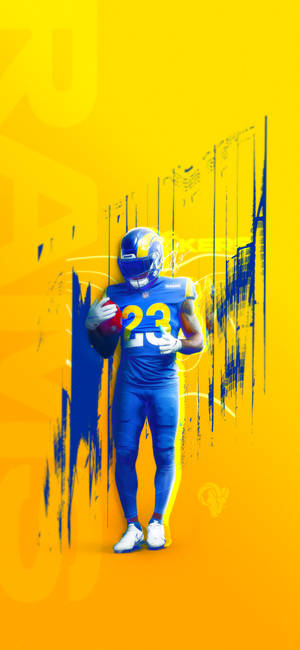 วอลเปเปอร์ Los Angeles Rams 23 — iPhone 14 วอลเปเปอร์