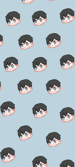 วอลเปเปอร์ลาย Chibi Tobio Kageyama — iPhone 11 Pro วอลเปเปอร์