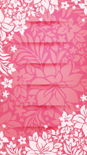 ลายดอกไม้สีชมพูสำหรับ iPhone — Floral iPhone วอลเปเปอร์