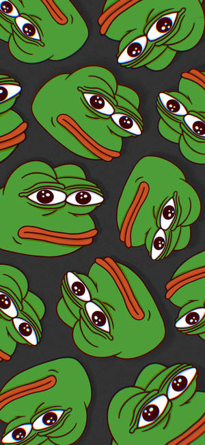 วอลเปเปอร์ลายเขียว Pepe the Frog — iPhone 16 Pro วอลเปเปอร์
