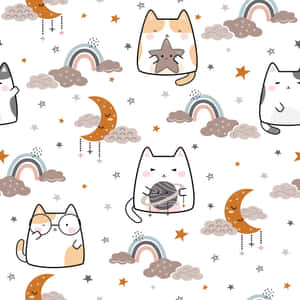 ลายแมวน่ารัก — แมวน่ารัก GIF วอลเปเปอร์