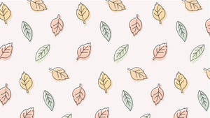 วอลเปเปอร์ลายใบไม้สีพาสเทลสวยงาม — พาสเทลสวยงาม วอลเปเปอร์